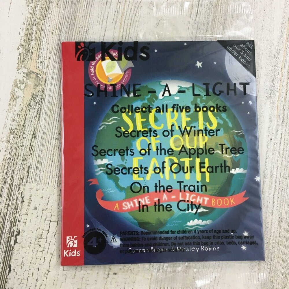 Usborne Shine a Light Secrets of Our Earth NEW Chick-fil-A Kids Meal Book
